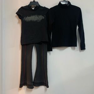 DKNY Flare Trackpants & Elle cotton Turtleneck - TSHIRT NO LONGER AVAILABLE